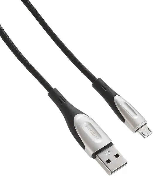 سعر ومواصفات كابل USB النوع ايه إلى مايكرو للشحن السريع S-M411 3A من جوي روم، طول 1.2 متر - أسود، لهواتف (B08WJMFQKY) على Amazon EG