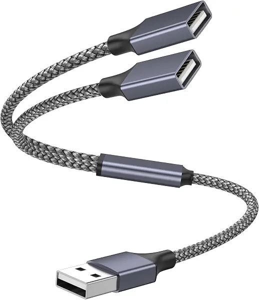 سعر ومواصفات كابل USB من POHFP بطول 300 مليمتر متوافق مع PC واللابتوب وماك بوك ولوحة المفاتيح وبلايستيشن 4 و5 وفلاش درايف وLED (B0F5WGW884) على Amazon EG