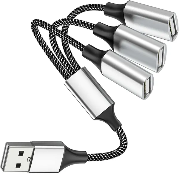 سعر ومواصفات كابل USB من فيديوتو نوع Y موزع 1 ذكر إلى 3 إناث متوافق مع ماك واللابتوب والكمبيوتر وXbox X/S وPS4 وPS5 (B0BYPHR3D6) على Amazon EG