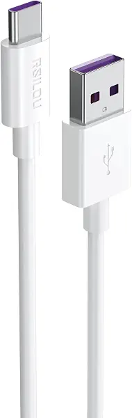 سعر ومواصفات كابل USB نوع C إلى USB نوع A بقدرة 120 وات و3 أمبير، كابل شحن سريع ونقل بيانات مرن وعالي المتانة بطول 1 متر، سلك نحاس 163، خالي من التشابك والتعقيد من رسيلو، أبيض (B0F1LMCF3M) على Amazon EG