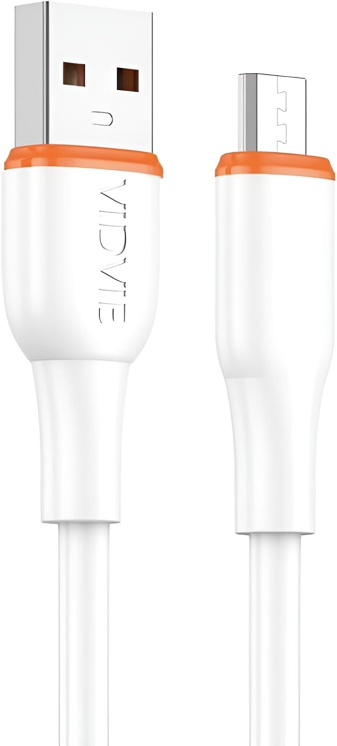 سعر ومواصفات كابل بيانات Micro USB 3 امبير بطول 1 متر من نكست ستور CB4031v - مادة بلاستيك PVC المتينة لنقل سريع وآمن (ابيض) (B0FK2D6QZM) على Amazon EG