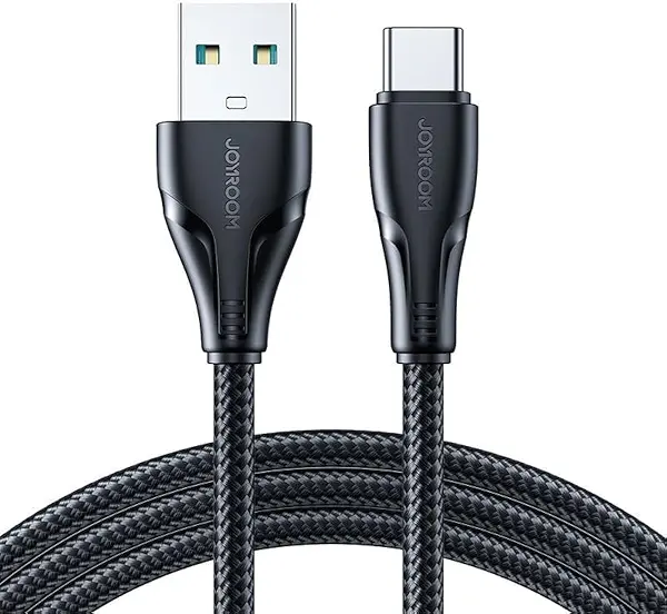 سعر ومواصفات كابل بيانات من سلسلة سيرباس من جوي رووم بموصل USB من نوع A إلى نوع C وخاصية الشحن السريع، لون أسود، 3 امبير، الطول 1.2 متر، موديل S-Uc027A11، لمحول الشحن (B0CPC91ZBG) على Amazon EG