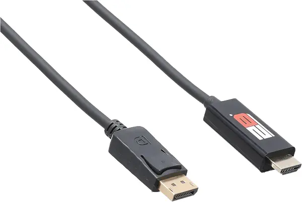 سعر ومواصفات كابل تحويل منفذ عرض الي HDMI (DC604) - بطول 1.8متر من 2B- لون اسود (B096L5QM4V) على Amazon EG