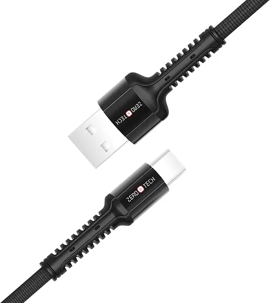 سعر ومواصفات كابل شحن سريع ZTCC-C301M USB الى USB-C 30 وات L من زيرو تيك، اسود (B0FZC1N6SG) على Amazon EG