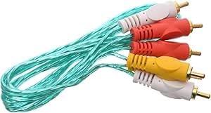 سعر ومواصفات كابل صوت وفيديوالي مقبس 3.5 ملم ذكر إلى مقابس RCA ذكر للسماعة، لمشغل الموسيقى طول 1 متر، مثالي لتلفزيون LC LED والمسرح المنزلي واللاب توب والكمبيوترمتعدد الالوان (2 في 1) (B0GL9F28K7) على Amazon EG