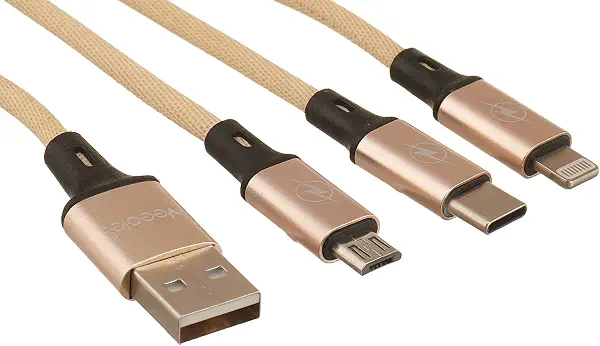 سعر ومواصفات كابل شحن للسيارة 3 في 1 - بيج (B09CP1XY8L) على Amazon EG