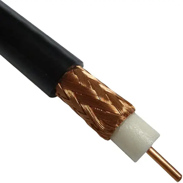 سعر ومواصفات كابل محوري RG6 بقو 75Ohm صلب بسُمك 1 ملم من النحاس النقي وواقي CCA مغطى بنسبة 100% يدعم 3GHz و6GHz و12GHZ SDI وتلفزيون HD وCCTV وطول بالمتر من اوم كيبلز (100) (B0FLJBC1Q3) على Amazon EG