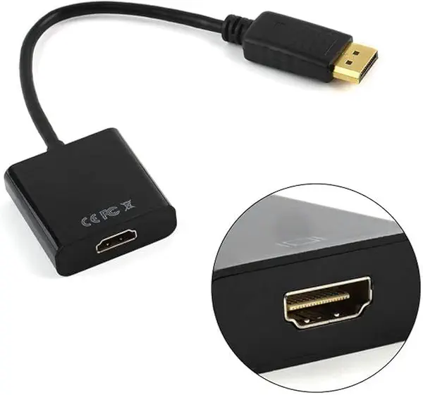 سعر ومواصفات كابل محول Z1012 منفذ شاشة عرض ذكر الى HDMI انثى، دقة تصل الى 1920×1200 / 1080 بيكسل عند 60 هرتز للكمبيوتر واللاب توب من زونيك - اسود (B0BT1PBQ3N) على Amazon EG