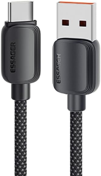 سعر ومواصفات كابل من إيساجر بطول 1 متر نوع USB-A إلى USB-C متوافق مع السمارت فون والتابلت والباور بانك واللابتوب (B0FV337D6B) على Amazon EG