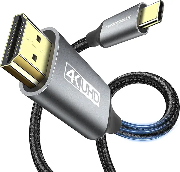 سعر ومواصفات كابل من تكتوبوكس بطول 1.83 متر نوع USB-C إلى HDMI متوافق مع ماك بوك برو وماك بوك إير وآيباد برو وجالاكسي وديل XPS (B0C52SCLRG) على Amazon EG