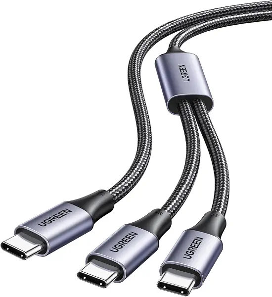 سعر ومواصفات كابل من يوجرين بطول 25 سم نوع USB Type-C Y-سبليتر متوافق مع آيفون وماك بوك وسامسونج جالاكسي (B0CNXR92YZ) على Amazon EG