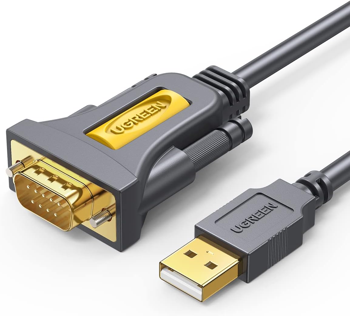 سعر ومواصفات كابل من يوجرين بطول 1 متر نوع USB إلى RS232 متوافق مع سيريال مودم و كاميرات رقمية و باركود سكانرز (B00QUZY4UG) على Amazon EG