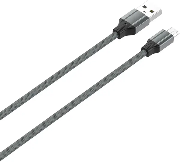 سعر ومواصفات كابل ميكرو USB للموبايل يتميز بشحن سريع بقوة 2.4 امبير وبطول 1 متر من لدنيو -رمادي - موديل LS441، لهاتف ذكي (B09C7W1NPC) على Amazon EG