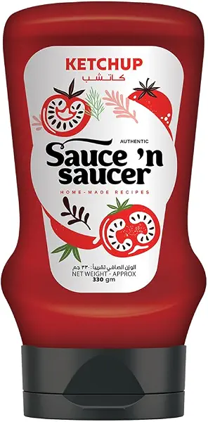 سعر ومواصفات كاتشب من Sauce and Saucer، 330 جرام (B0HJ6JD83Z) على Amazon EG