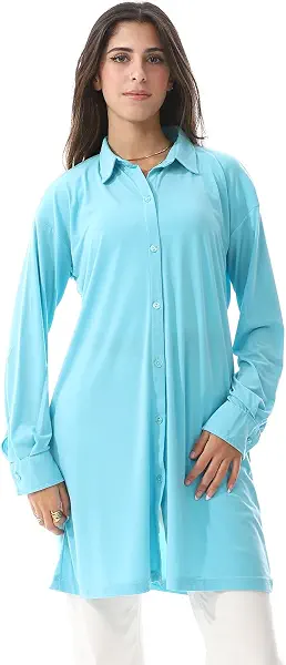 سعر ومواصفات كادي KADY Womens long sleeves soft shirt with buttons long sleeves soft shirt with buttons (pack of 1) (B0DFD1TRL9) على Amazon EG