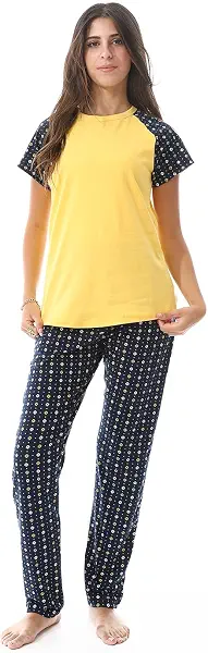 سعر ومواصفات كادي KADY Womens pajama set sleevless pajama set with short buttom with polka dot print pajama set sleevless pajama set with short buttom with polka dot print (B0DDZKL188) على Amazon EG