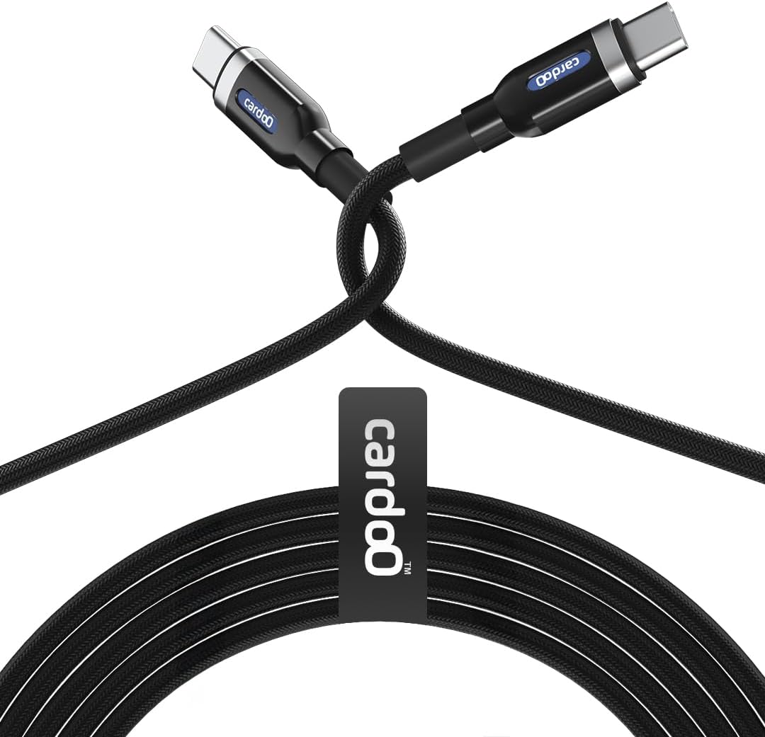 سعر ومواصفات كاردو كابل USB-C الى USB-C بطول 1.2 متر - اسود (B0FQ47W3MG) على Amazon EG