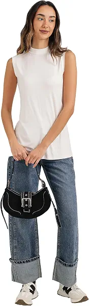 سعر ومواصفات كارينا تيشرت كلاسيكي برقبة مرتفعة للنساء (B0GNP4GVTX) على Amazon EG