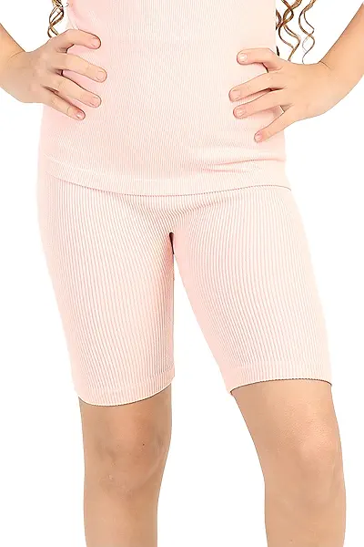 سعر ومواصفات كارينا CARINA girls Girly Ribbed Cycling Shorts Shorts (pack of 1) (B0F4DHP2WJ) على Amazon EG