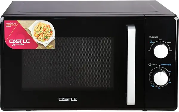 سعر ومواصفات كاسل ميكروويف MW8025، 900 وات، 25 لتر - اسود (B0DHW42QRG) على Amazon EG