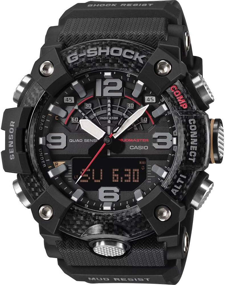 سعر ومواصفات كاسيو Casio GG-B100X-1A9DR Men's Quartz Analogue-Digital Watch G-Shock Master of G Mudmaster (B0GS3C55B6) على Amazon EG