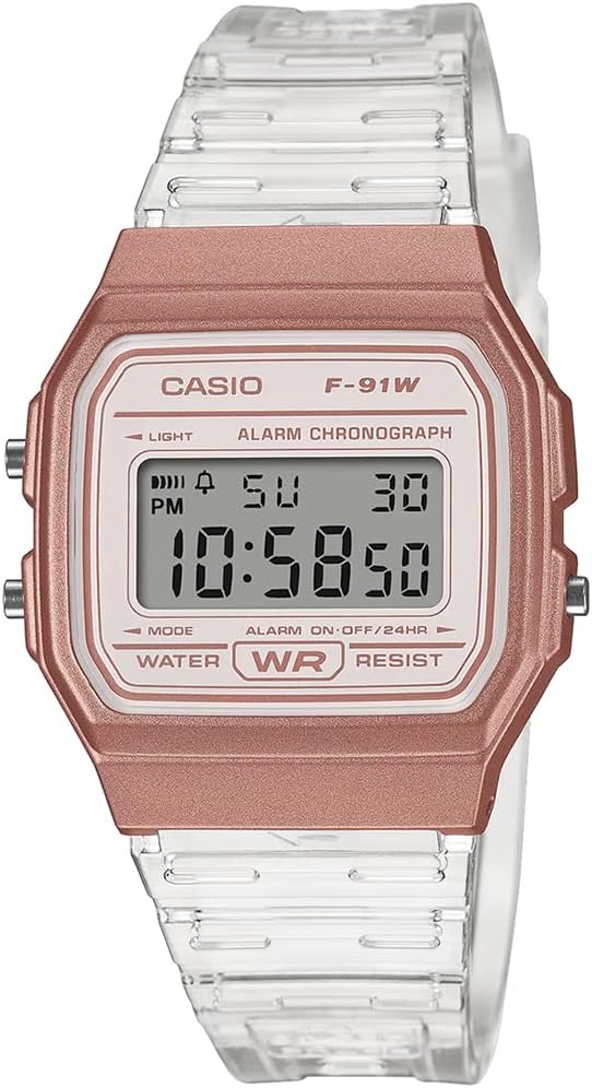 سعر ومواصفات كاسيو Casio Youth F-91WS-7A3DF Digital Transparent Grey Watch Unisex (D428) (B0GVFK1SH6) على Amazon EG