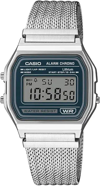 سعر ومواصفات كاسيو ساعة فينتاج A158WEM-3DF رقمية للجنسين (D413) (B0G58KR3MW) على Amazon EG