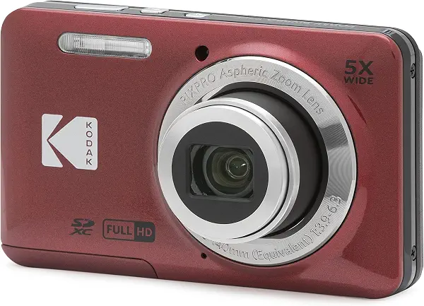 سعر ومواصفات كاميرا ديجيتال بيكسبرو فريندلي زووم FZ55-RD بدقة 16MP مع تقريب بصري 5X وزاوية عريضة 2.8 سم وشاشة ال سي دي 2.7 بوصة من كوداك (لون أحمر) (B0B15LHF3K) على Amazon EG