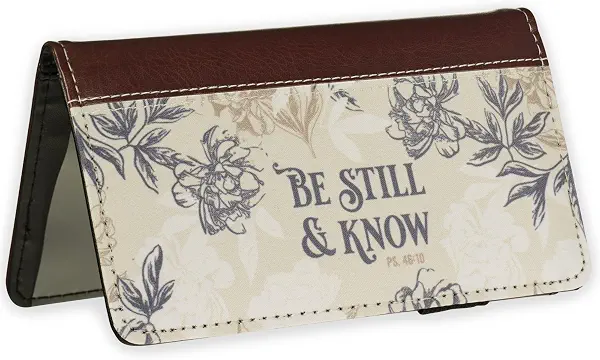 سعر ومواصفات كريستيان ارت جفتس Christian Art Gifts Faux Leather Checkbook Cover for Men and Women: Inspirational Scripture Holder for Duplicate Checks and Credit Cards (B094YK3W4H) على Amazon EG