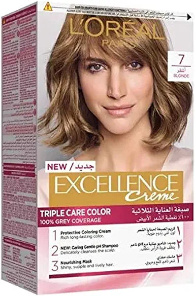 سعر ومواصفات كريم اكسيلانس من لوريال باريس - 7 اشقر (B07MMRZC2B) على Amazon EG