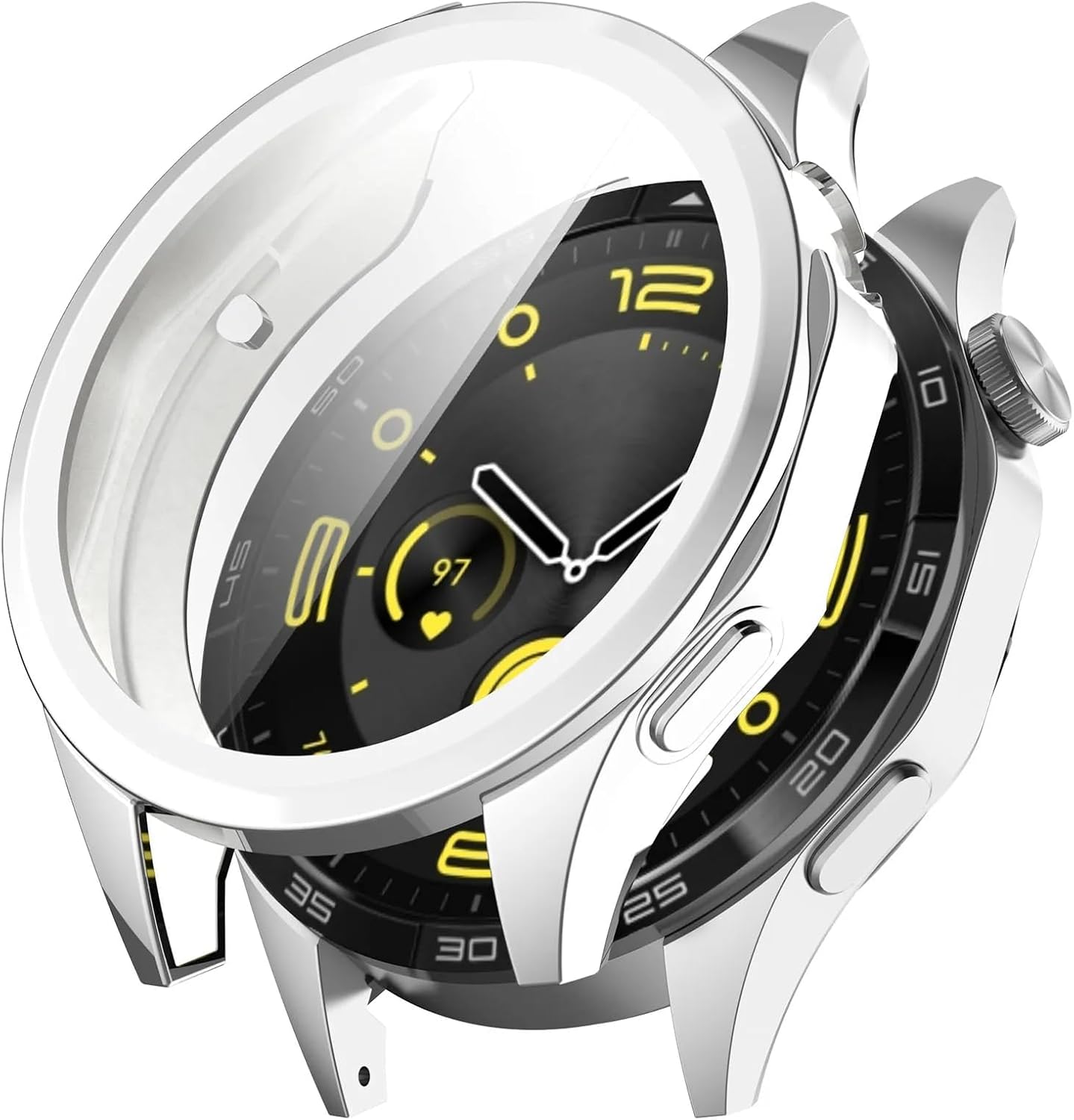 سعر ومواصفات كفر حماية للساعة من VOMA متوافق مع Huawei Watch GT5 46mm ، جراب مصنوع من البولي اليوريثين الحراري الممتص للصدمات ، غطاء نحيف يوفر تغطية كاملة للحواف.، ابيض (B0HHXG9KG5) على Amazon EG