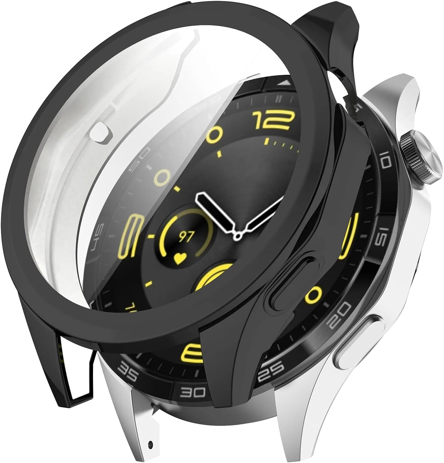 سعر ومواصفات كفر حماية للساعة من VOMA متوافق مع Huawei Watch GT5 46mm ، جراب مصنوع من البولي اليوريثين الحراري الممتص للصدمات ، غطاء نحيف يوفر تغطية كاملة للحواف.، اسود (B0HHXS1SZQ) على Amazon EG