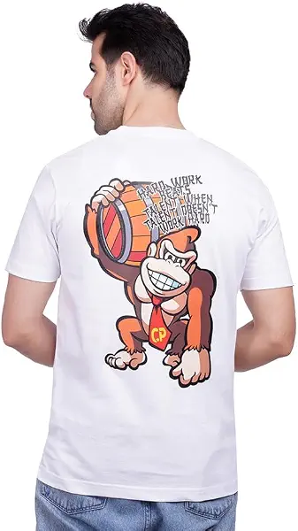 سعر ومواصفات كوب COUP Mens Printed Loose Fit T-Shirt 1000764 (B09NPVHJMS) على Amazon EG
