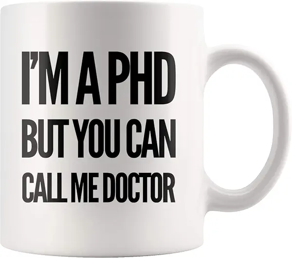 سعر ومواصفات كوب قهوة 325 مل بطبعة عبارة «I'm A PhD But You Can Call Me Doctor» - هدايا تقدير للطبيب المتقاعد أو الطبيب الجديد (B07XJD4VBR) على Amazon EG