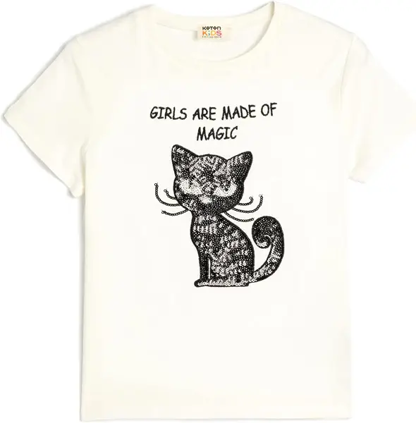 سعر ومواصفات كوتون KOTON Girls Printed T-Shirt Modern (pack of 1) (B0DT6CJ9V9) على Amazon EG