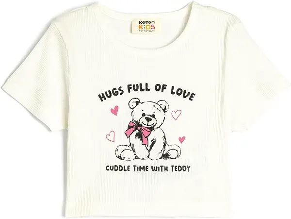 سعر ومواصفات كوتون KOTON Girls Printed T-Shirt Modern (pack of 1) (B0DTBWTD9F) على Amazon EG