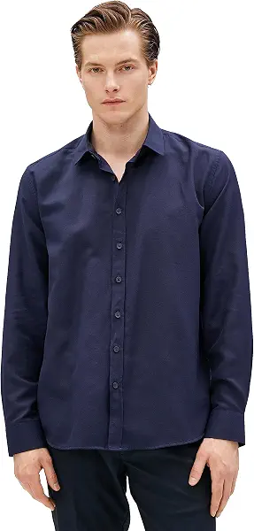 سعر ومواصفات كوتون KOTON mens Basic Shirt Classic Neck Long Sleeve Buttoned Classic (B0C7LKJK7C) على Amazon EG