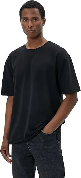 سعر ومواصفات كوتون KOTON mens Basic T-Shirt Crew Neck Short Sleeve Cotton T-Shirt (pack of 1) (B0CHP2VG59) على Amazon EG