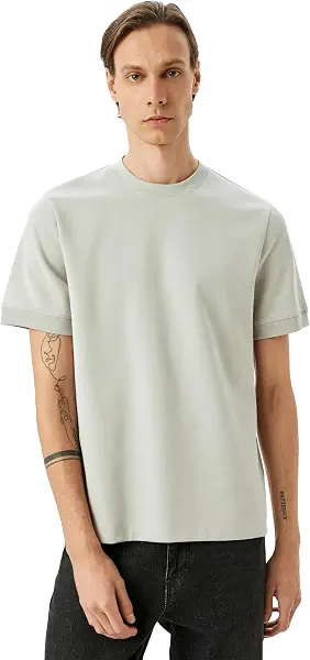 سعر ومواصفات كوتون KOTON Mens Boxy Fit T-Shirt Modern (pack of 1) (B0DS9C2HFF) على Amazon EG