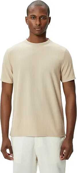 سعر ومواصفات كوتون KOTON mens Crew Neck Textured Tshirt (pack of 3) (B0CRC8KRZL) على Amazon EG