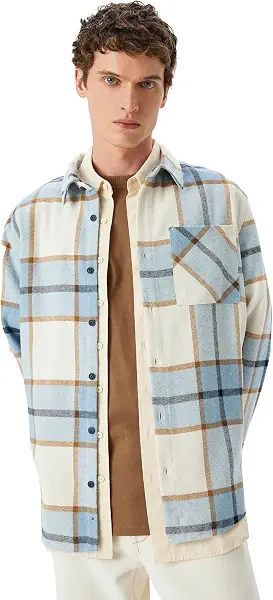 سعر ومواصفات كوتون KOTON Mens Flannel Shirt Modern (pack of 1) (B0DT9R2KCV) على Amazon EG