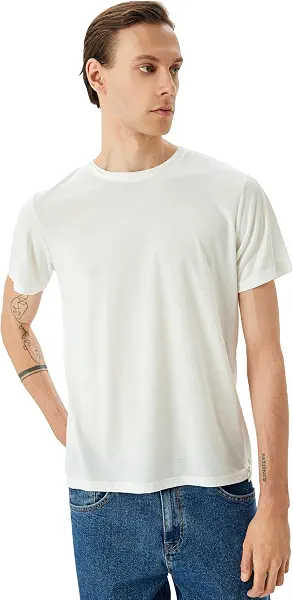 سعر ومواصفات كوتون KOTON Mens Slim Fit T-Shirt Modern (pack of 1) (B0DT52TP39) على Amazon EG