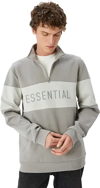 سعر ومواصفات كوتون KOTON mens Slogan Printed Sweatshirt Sweatshirt (pack of 1) (B0DSTQTW82) على Amazon EG