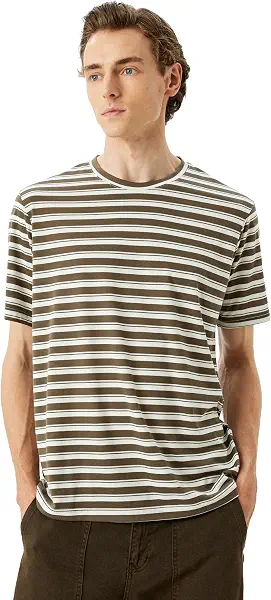 سعر ومواصفات كوتون KOTON Mens Striped T-Shirt Modern (pack of 1) (B0DS9CM25L) على Amazon EG