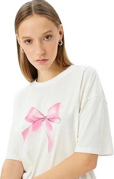 سعر ومواصفات كوتون Koton Women Printed T-Shirt (B0DRSZPV2Y) على Amazon EG