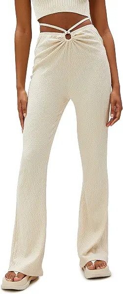سعر ومواصفات كوتون KOTON womens Cut Out Detail Flare Leg Trousers (B0C2VQKD4N) على Amazon EG