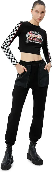 سعر ومواصفات كوتون KOTON womens Jogger Zipper Pocket Detail Elastic Waistband Sweatpants (B0CMJ6LP8G) على Amazon EG