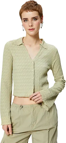 سعر ومواصفات كوتون KOTON womens Long Sleeve Tshirt (B0CVCXSQKN) على Amazon EG