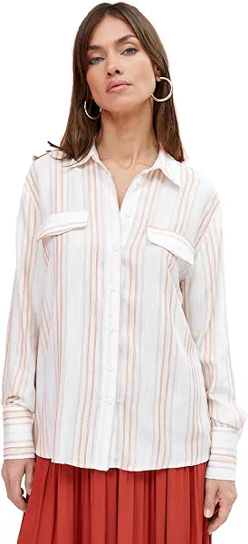 سعر ومواصفات كوتون KOTON womens Long Sleeve Viscose Pocket Detail Buttoned Tunic (B0CMDVR3XB) على Amazon EG