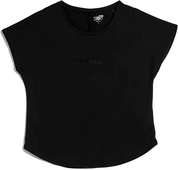 سعر ومواصفات كوتون KOTON womens Short Sleeve Crew Neck Slogan Printed Sport T-Shirt T-Shirt (B0CFLJ5M2Y) على Amazon EG
